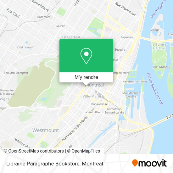 Librairie Paragraphe Bookstore plan