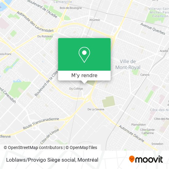 Loblaws/Provigo Siège social plan