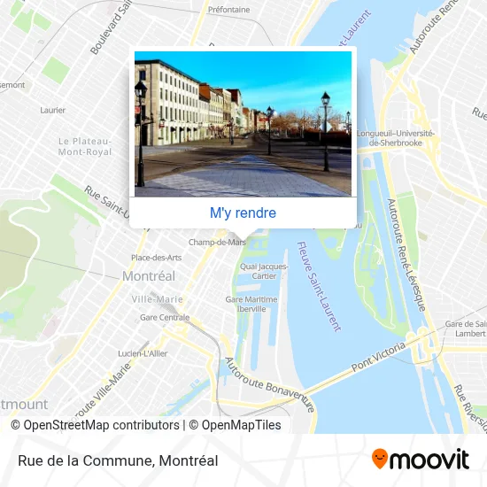 Rue de la Commune plan