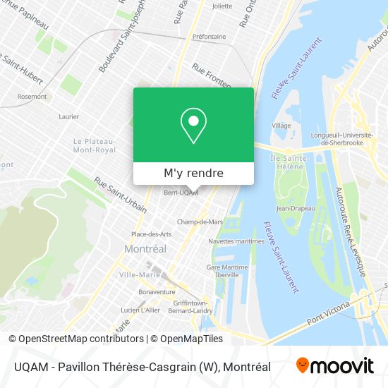 UQAM - Pavillon Thérèse-Casgrain (W) plan