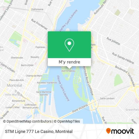 STM Ligne 777 Le Casino plan
