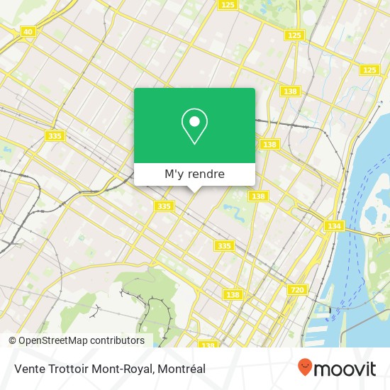 Vente Trottoir Mont-Royal plan