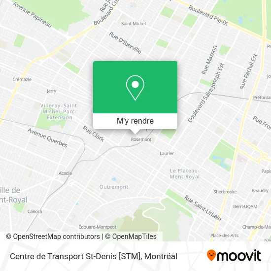 Centre de Transport St-Denis [STM] plan