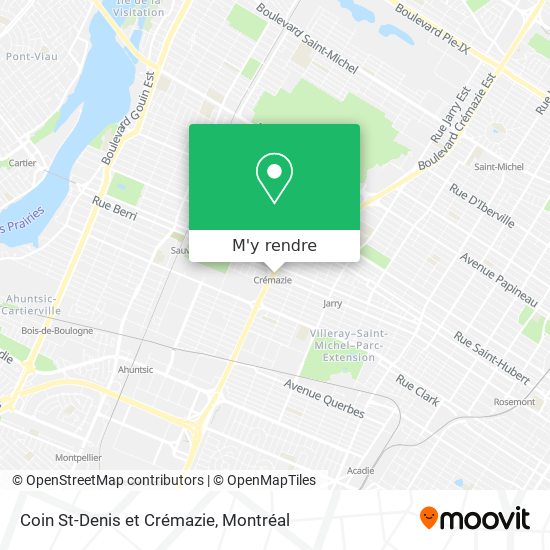 Coin St-Denis et Crémazie plan