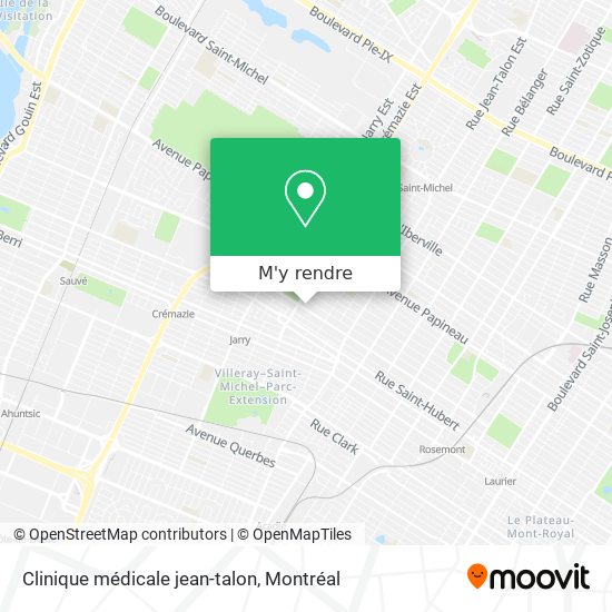 Clinique médicale jean-talon plan