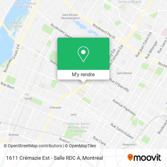 1611 Crémazie Est - Salle RDC A plan