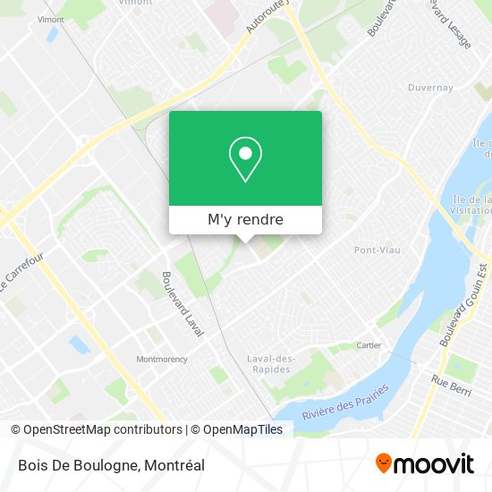 Bois De Boulogne plan