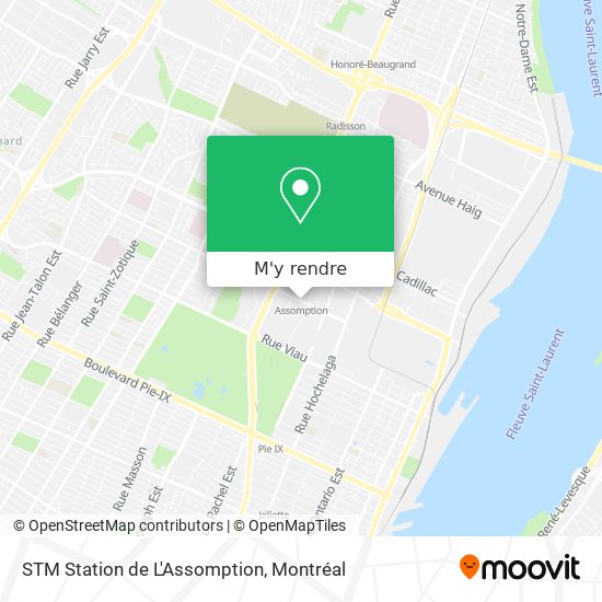 STM Station de L'Assomption plan
