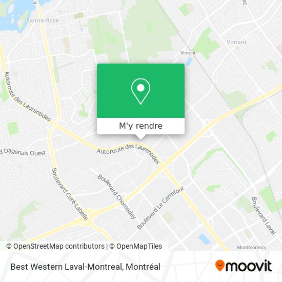 Best Western Laval-Montreal plan