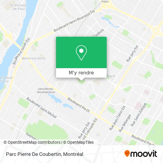 Parc Pierre De Coubertin plan