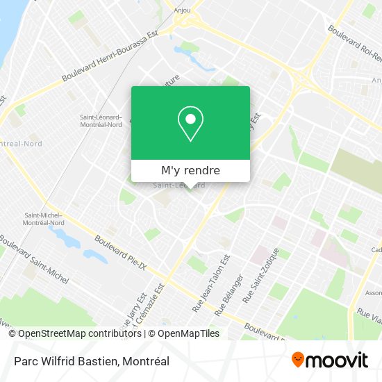 Parc Wilfrid Bastien plan