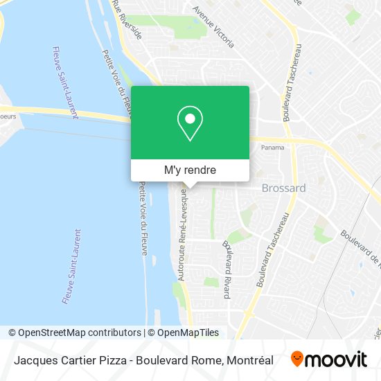 Jacques Cartier Pizza - Boulevard Rome plan
