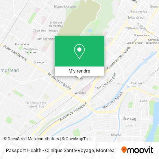 Passport Health - Clinique Santé-Voyage plan