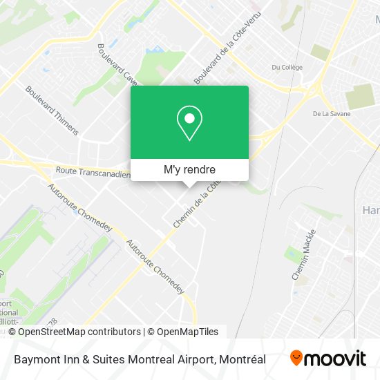 Baymont Inn & Suites Montreal Airport plan