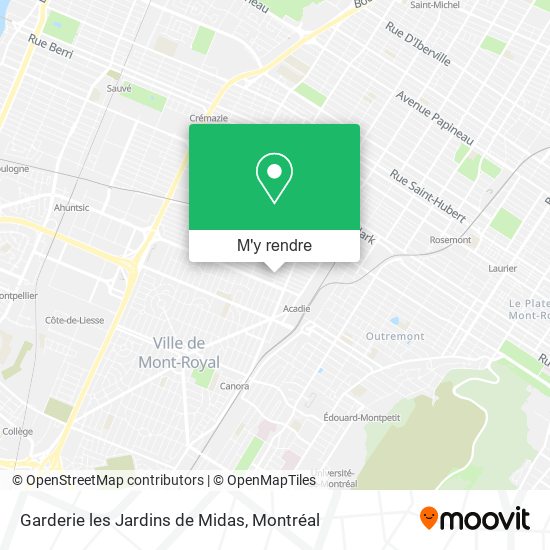 Garderie les Jardins de Midas plan