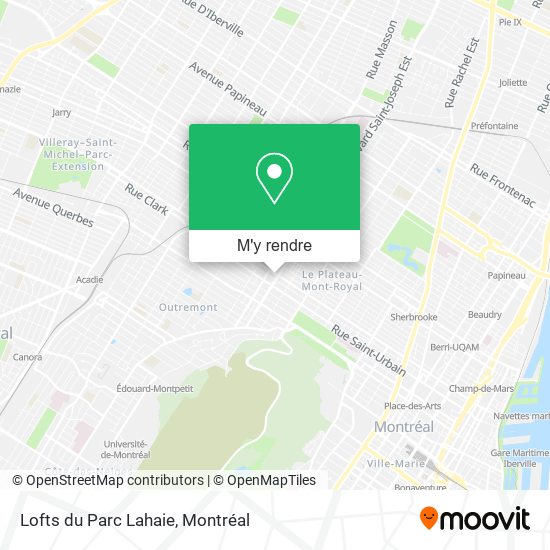 Lofts du Parc Lahaie plan