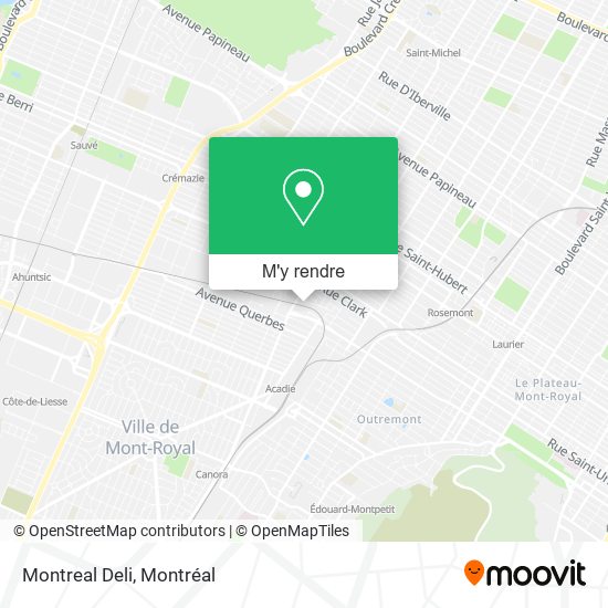 Montreal Deli plan