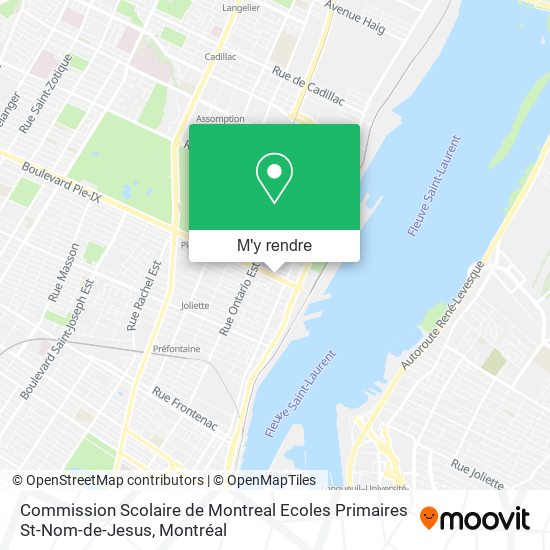 Commission Scolaire de Montreal Ecoles Primaires St-Nom-de-Jesus plan