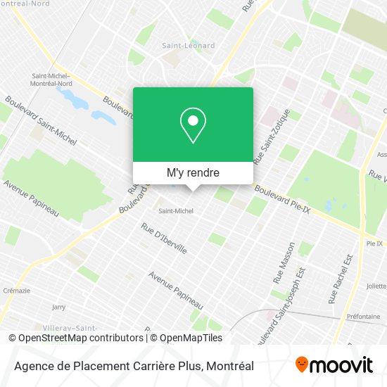 Agence de Placement Carrière Plus plan