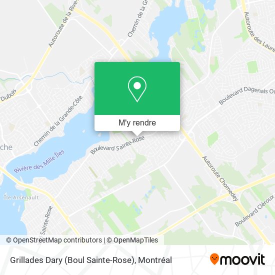 Grillades Dary (Boul Sainte-Rose) plan