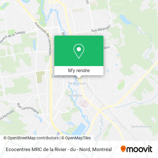 Ecocentres MRC de la Rivier - du - Nord plan