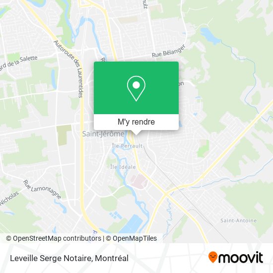 Leveille Serge Notaire plan