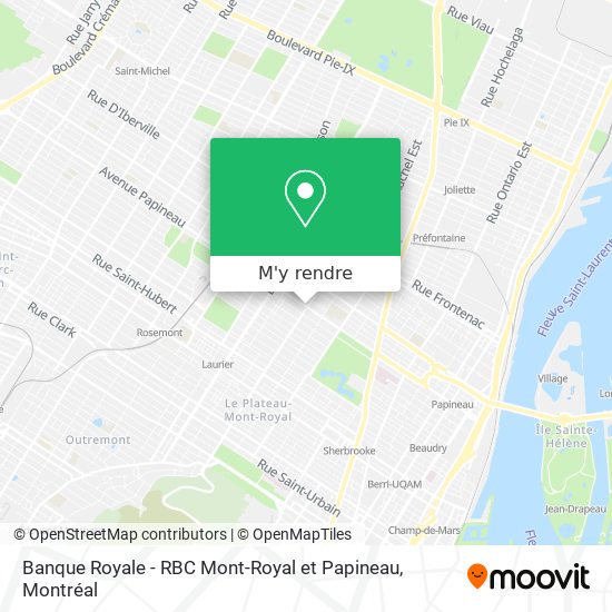 Banque Royale - RBC Mont-Royal et Papineau plan