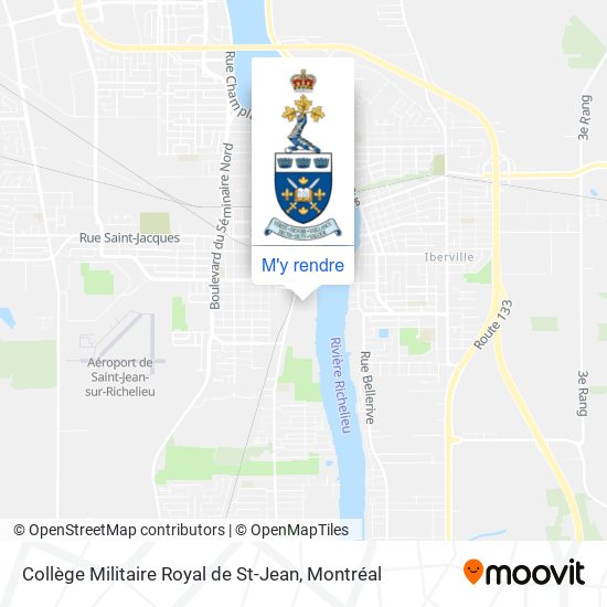 Collège Militaire Royal de St-Jean plan