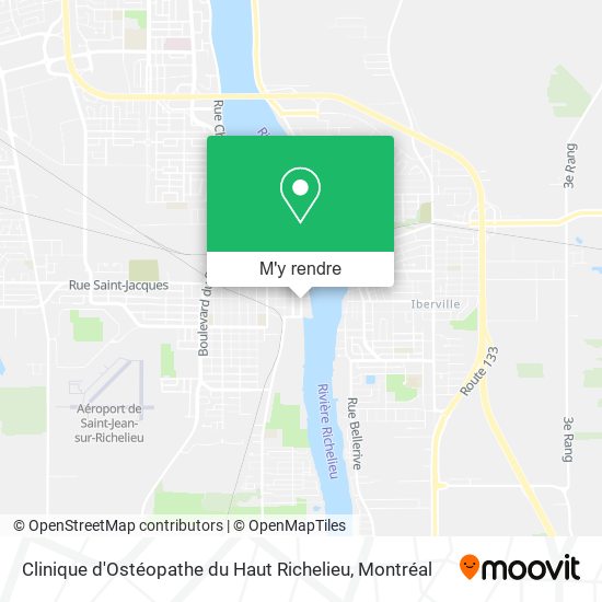 Clinique d'Ostéopathe du Haut Richelieu plan