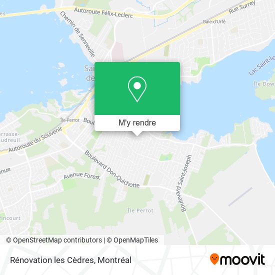 Rénovation les Cèdres plan