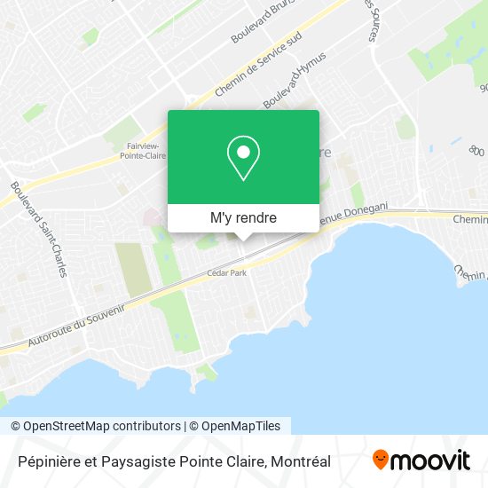 Pépinière et Paysagiste Pointe Claire plan