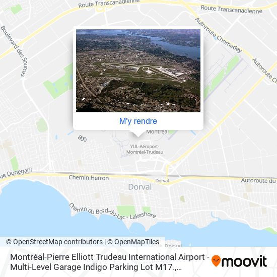 Montréal-Pierre Elliott Trudeau International Airport - Multi-Level Garage Indigo Parking Lot M17. plan
