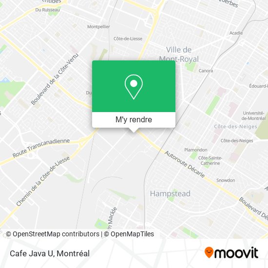 Cafe Java U plan
