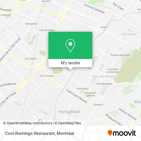 Cool Runnings Restaurant plan