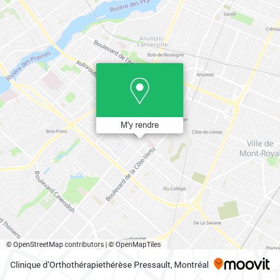 Clinique d'Orthothérapiethérèse Pressault plan