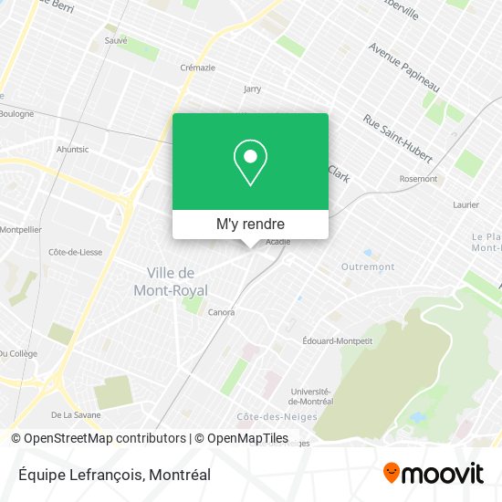 Équipe Lefrançois plan