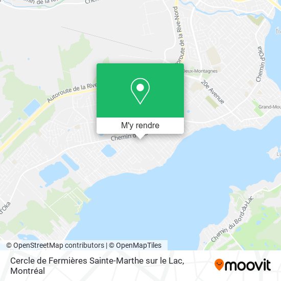 Cercle de Fermières Sainte-Marthe sur le Lac plan