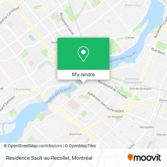 Résidence Sault-au-Recollet plan