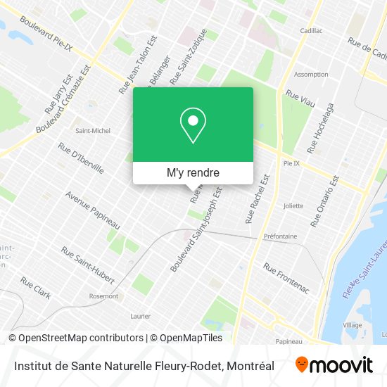 Institut de Sante Naturelle Fleury-Rodet plan