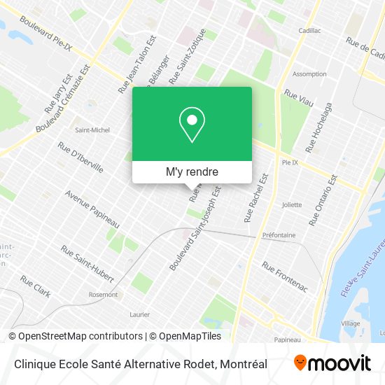 Clinique Ecole Santé Alternative Rodet plan