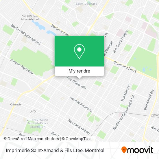 Imprimerie Saint-Amand & Fils Ltee plan