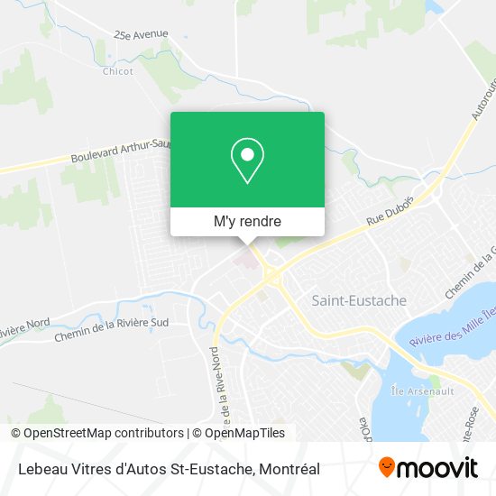 Lebeau Vitres d'Autos St-Eustache plan