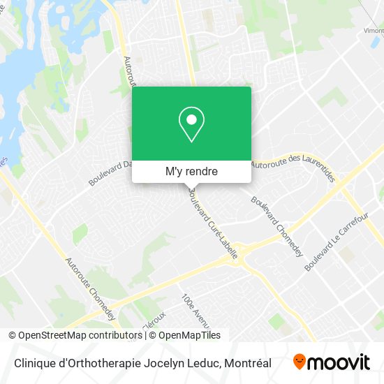 Clinique d'Orthotherapie Jocelyn Leduc plan