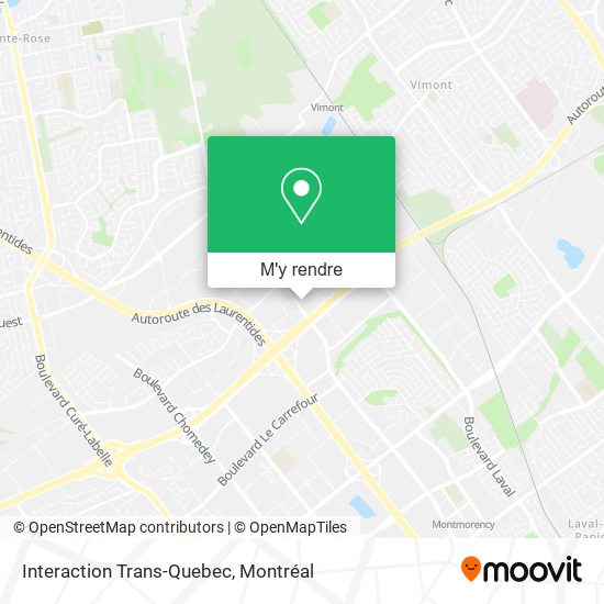 Interaction Trans-Quebec plan