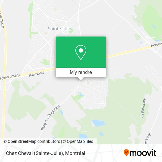 Chez Cheval (Sainte-Julie) plan