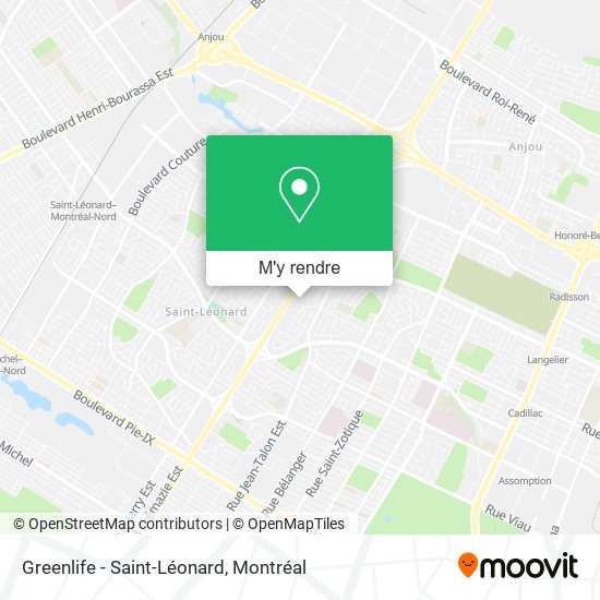 Greenlife - Saint-Léonard plan