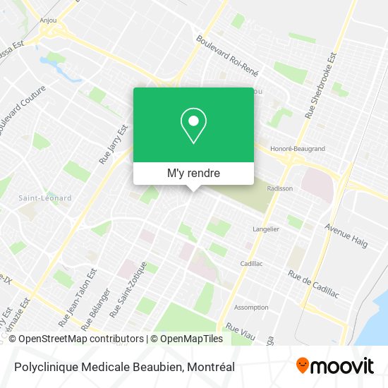 Polyclinique Medicale Beaubien plan