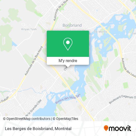 Les Berges de Boisbriand plan