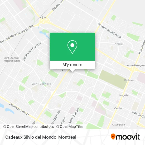 Cadeaux Silvio del Mondo plan