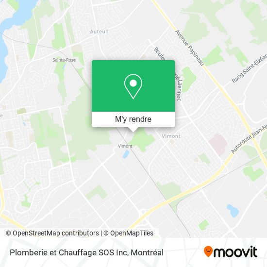 Plomberie et Chauffage SOS Inc plan